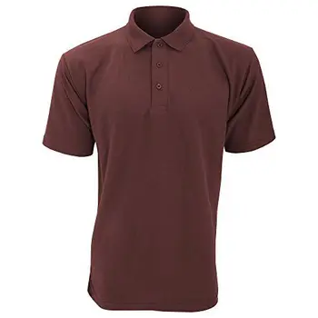 

UCC 50/50 Mens Plain Piqué Short Sleeve Polo Shirt (4XL) (Burgundy)