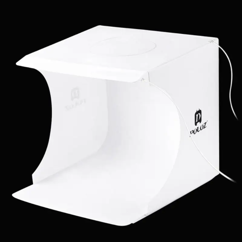 PULUZ 20*20 см " Складная мини-камера для фотостудии, софтбокс, Встроенный светодиодный светильник для фотосъемки, палатка, 2 панели, светодиодный софтбокс, светильник для комнаты