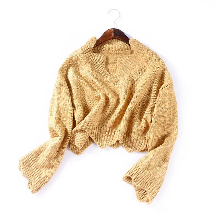 

Autumn New Korean Style Pullover Bottoming Sweater Fashion Long-Sleeved Loose Sweater Women