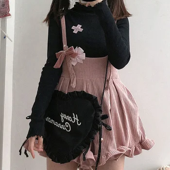 Harajuku Corduroy Ruffle Playsuit 3