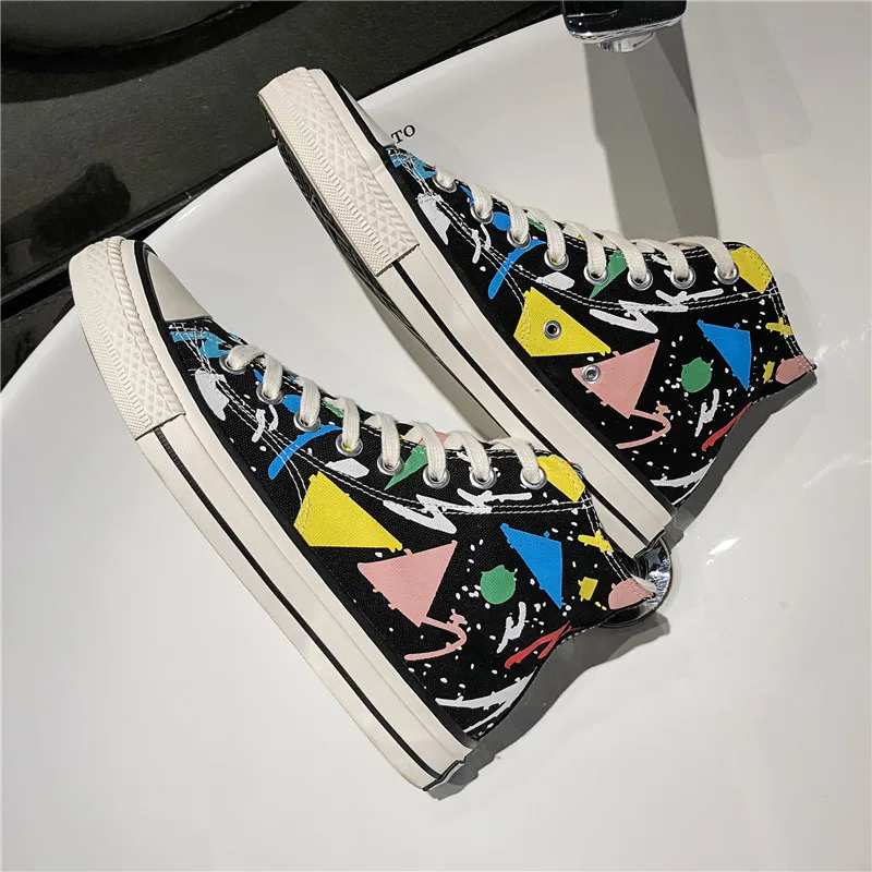 Классические 1970s граффити мужские высокие туфли для скейтбординга Zapatos De Hombre кроссовки звезда желтые кроссовки играть спортивная обувь