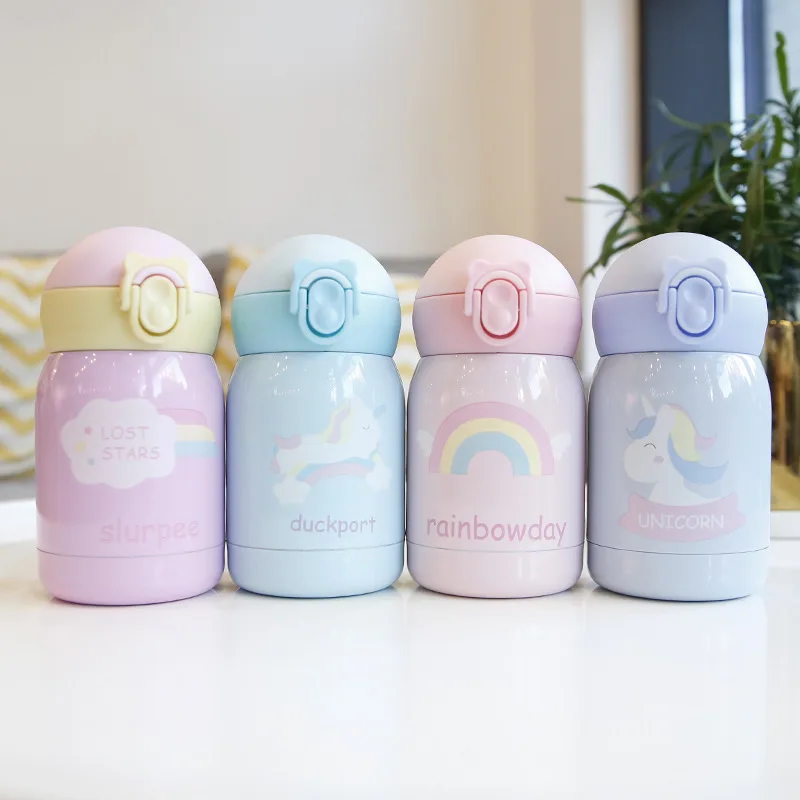 

180ml Children Mini Unicorn Stainless Steel Vacuum Flasks Thermos Cup Coffee Tea Milk Travel Mug Thermo Bottle Gifts Thermocup