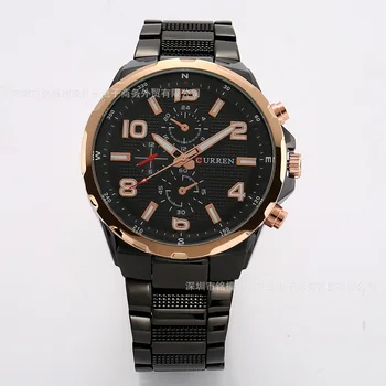 

PopularNew Style Gift Steel Belt Quartz Watch Waterproof Watch Men Business MEN'S Watch Watch