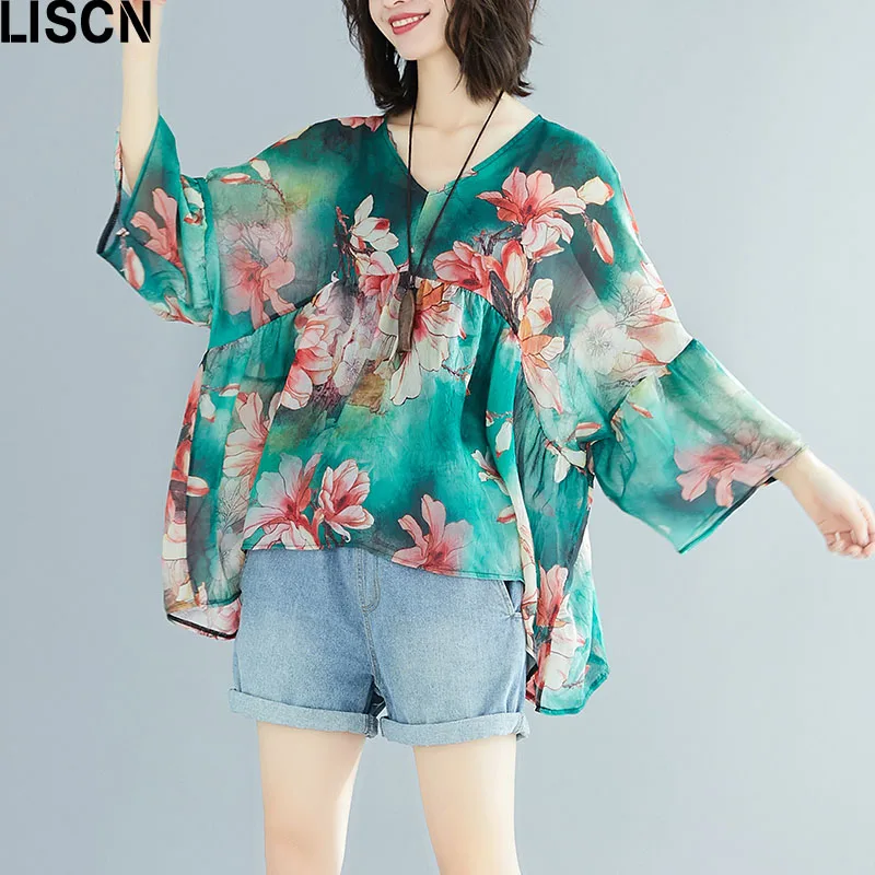 2020 новое летнее платье размера плюс 4XL 5XL 6XL шифоновые футболки для женщин больших