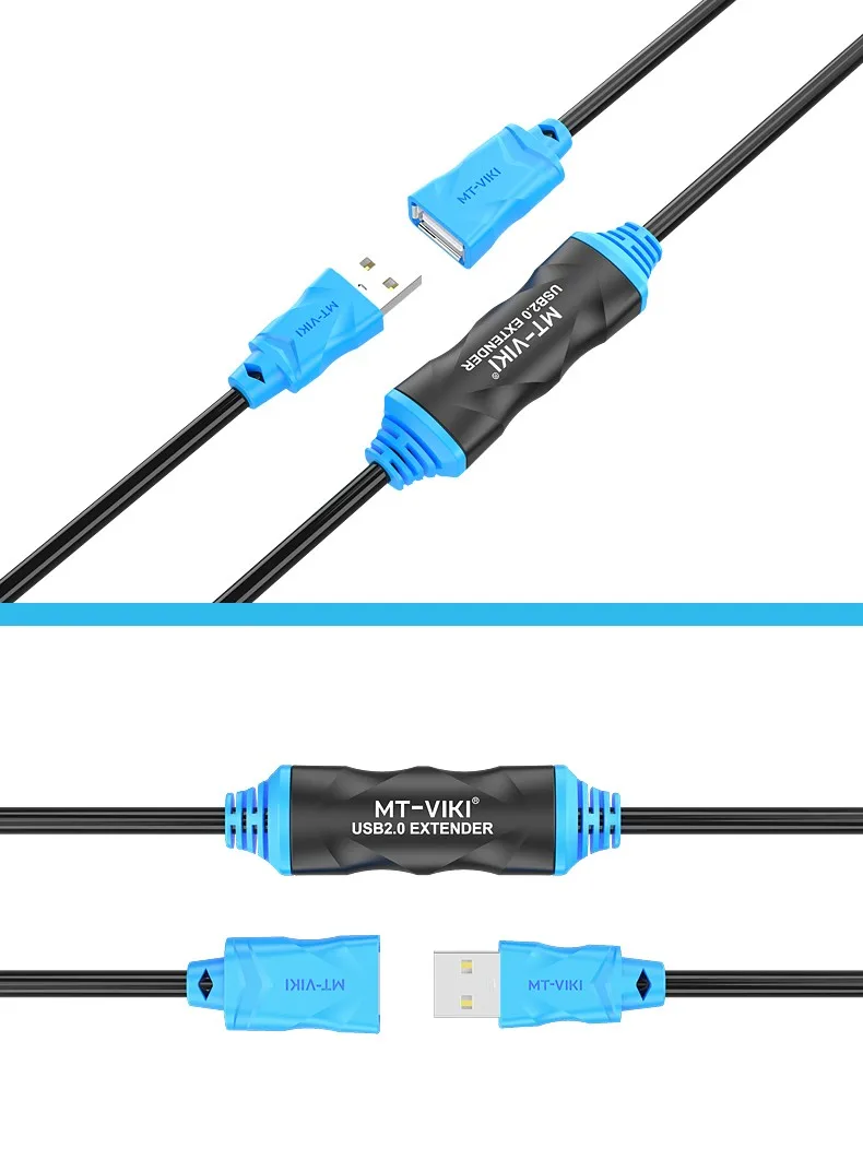 USB 2,0 кабель-удлинитель с чипом usb усилитель сигнала 20 метров 480 Мбит/с