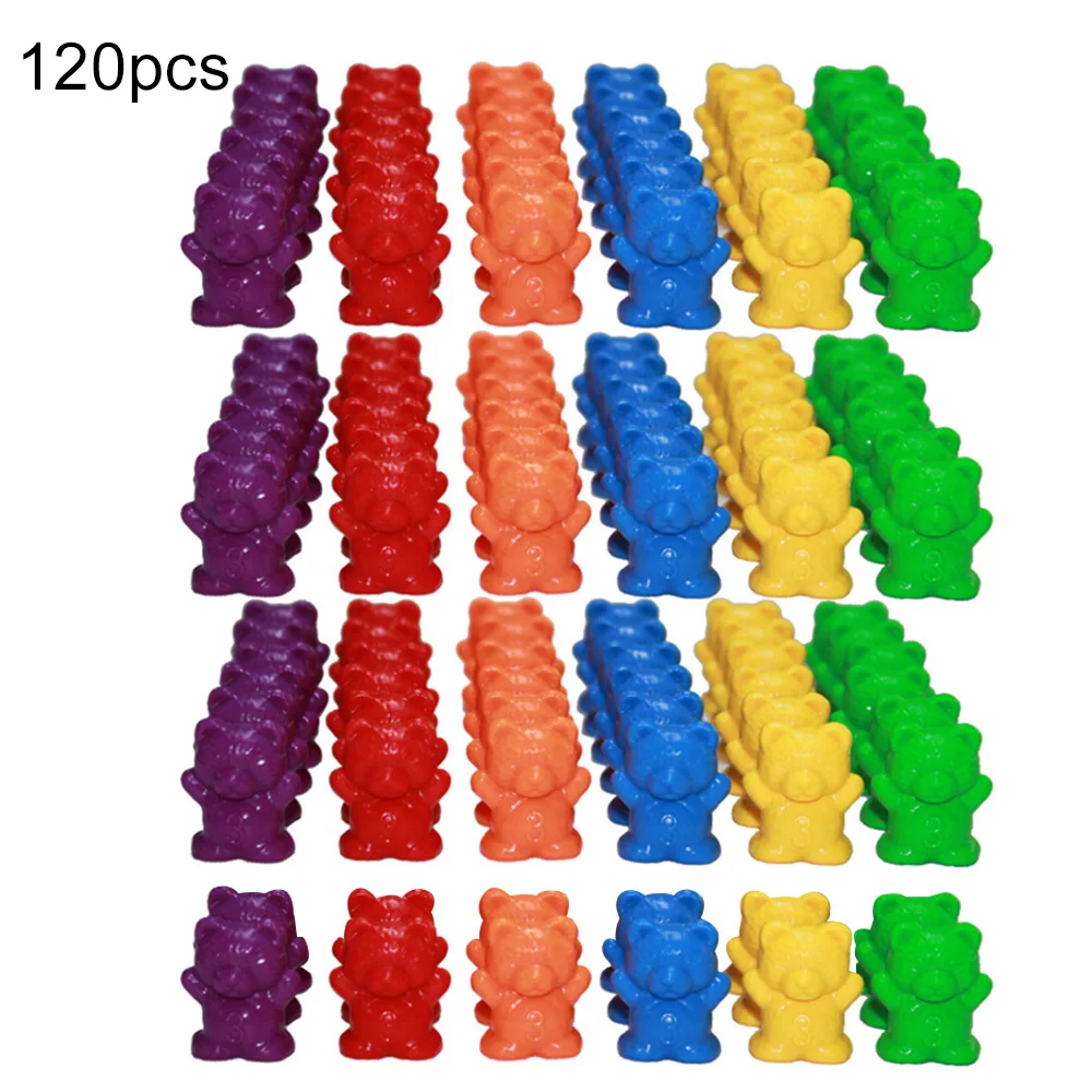 60 шт. в форме медведя вес со шкалой Марка научное образование игрушка профессиональный детский сад эксперимент Математика цвет обучающая помощь - Цвет: A3