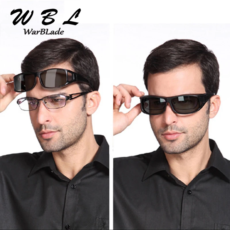 WarBLade высококачественные поляризованные очки зрение солнцезащитные очки для мужчин близорукость зеркальные ночные водительские солнцезащитные очки
