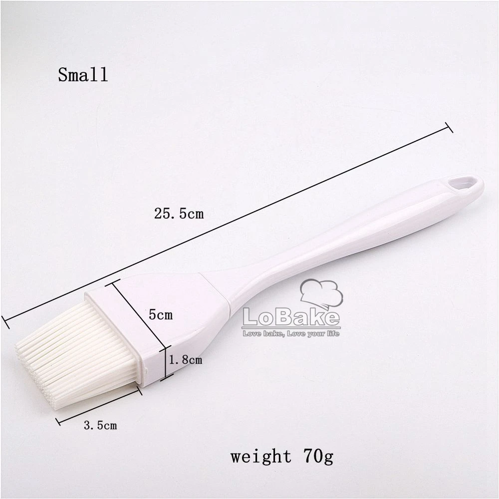 3 sizes 25.5cm 26cm 27cm fine quality white silicone brush soft brushes oil BBQ grill baking brushes DIY home baking supplies