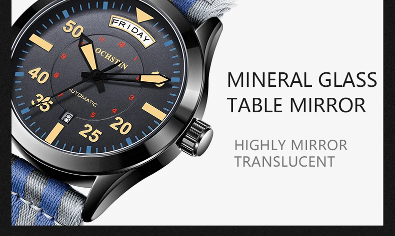 MyGiftHome Men's Mechanical Watch Luminous Hands (OCHSTIN)