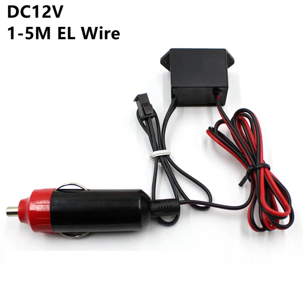 Cigarette Lighter DC 3V AA батарея 5V USB 12V адаптер питания драйвер Инвертер контроллера для 1-220M электролюминесцентный провод EL Light - Цвет: Cigarette Lighter