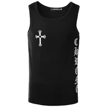 От имени стиль Летний Стиль Европа и Америка и другие мужские повседневные спортивные жилеты с принтом