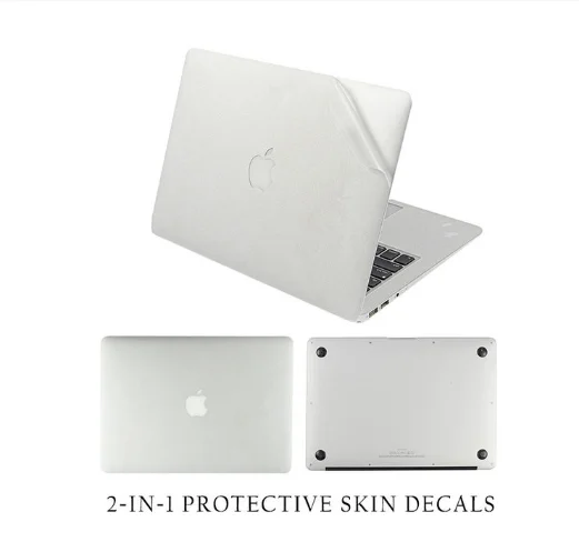 Laptop Sticker Clear Vinyl Decal Guard Front Bottom Cover Skin Protector For Apple Macbook Air 16 13" Pro 12" 15"
