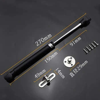 

Copper 100N /10kg Force Door Lift Support Home Gas Spring Hinge Cabinet Door Kitchen Cupboard Hinge Furniture Hardware