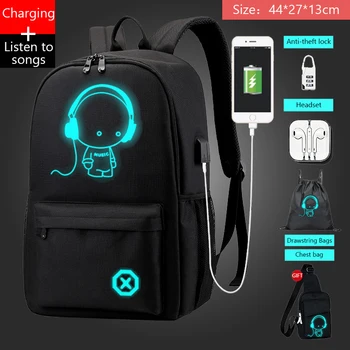 

New Fashion Student Backpack Bag Boy Girl Polyester Laptop Backpack Computer Bags High School Student College Students Bag
