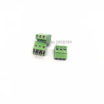

600PCS/LOT Terminals KF127-3P Iron KF127-5.0-3P 300V 10A Screw 3Pin 5.0mm Straight Pin PCB Screw Terminal Block Connector