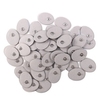 

50Pcs 3x4cm Electrode Pads for TENS Non-Woven Self Adhesive Replacement Electrode Pad for Muscle Stimulator Tens Machine Pads