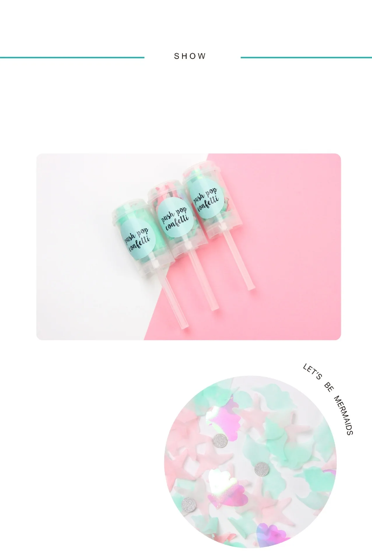 Push Poppers розы в ассортименте золотые Конфетти Свадебный юбилей Push Pop дождь из конфетти для малыша Русалка Вечерние DIY украшения на день рождения
