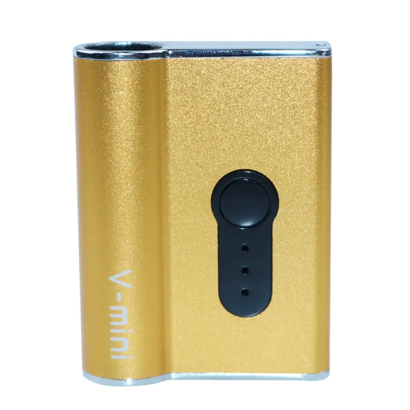 Золотой Vape CBD коробка мод с переменным напряжением Preheat 420 мАч встроенный 510 резьбовой аккумулятор для толстого масляный картридж распылители испаритель - Цвет: Золотой