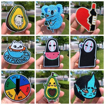 

Prajna Cartoon Patch Iron On Patches Cute Koala Embroidered Patches For Clothing Patches For Clothes Kids Jacket Applique Stripe