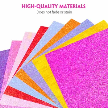 

10 Colors Multicolored Felt Crafts Felt Cloth Glitter Paper Sewing Supplies DIY Crafts Nonwovenfabric Needlework Embroidery