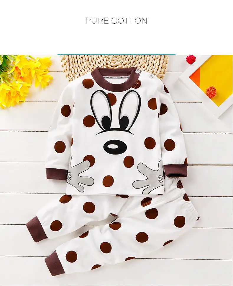 best Sleepwear & Robes Children Pajamas Baby Clothing Set Kids Unicorn Cartoon Sleepwear Autumn Cotton Nightwear Boys Girls Animal Pyjamas Pijamas Set nightgowns and robes	