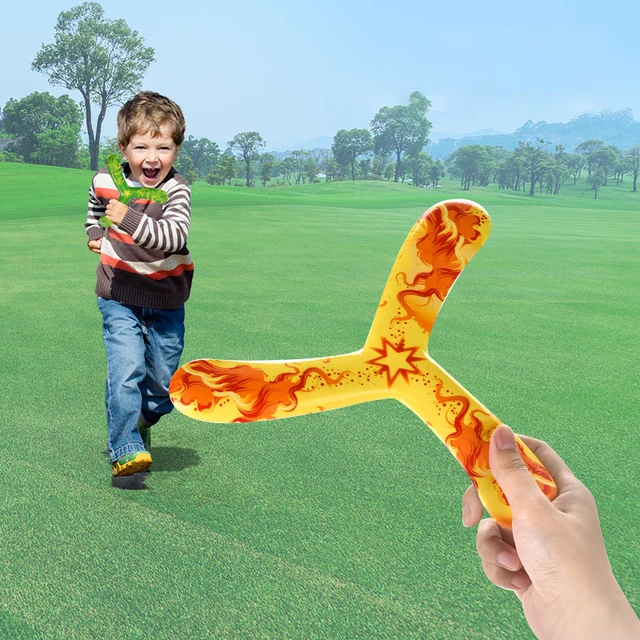 Children's Outdoor Leisure Sports Toys Trefoil Boomerang Children Throwing Toys Boomerang Children PU Darts 6