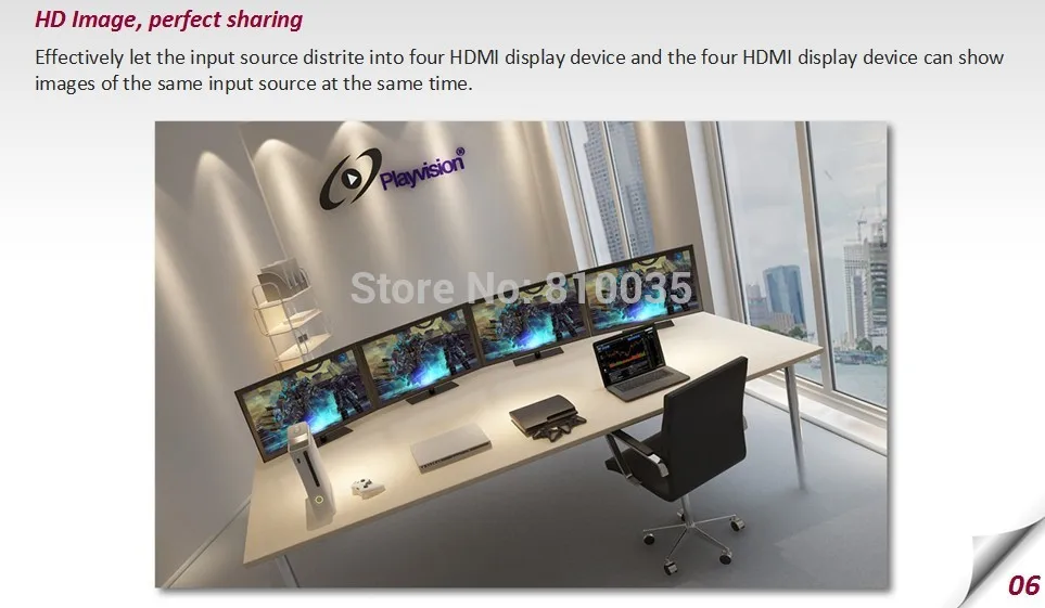 4K HDMI матричный коммутатор сплиттер 4 в 4 Выход HDMI1.4V 3D, 4 к X 2 к/30 Гц с EDID и RS232