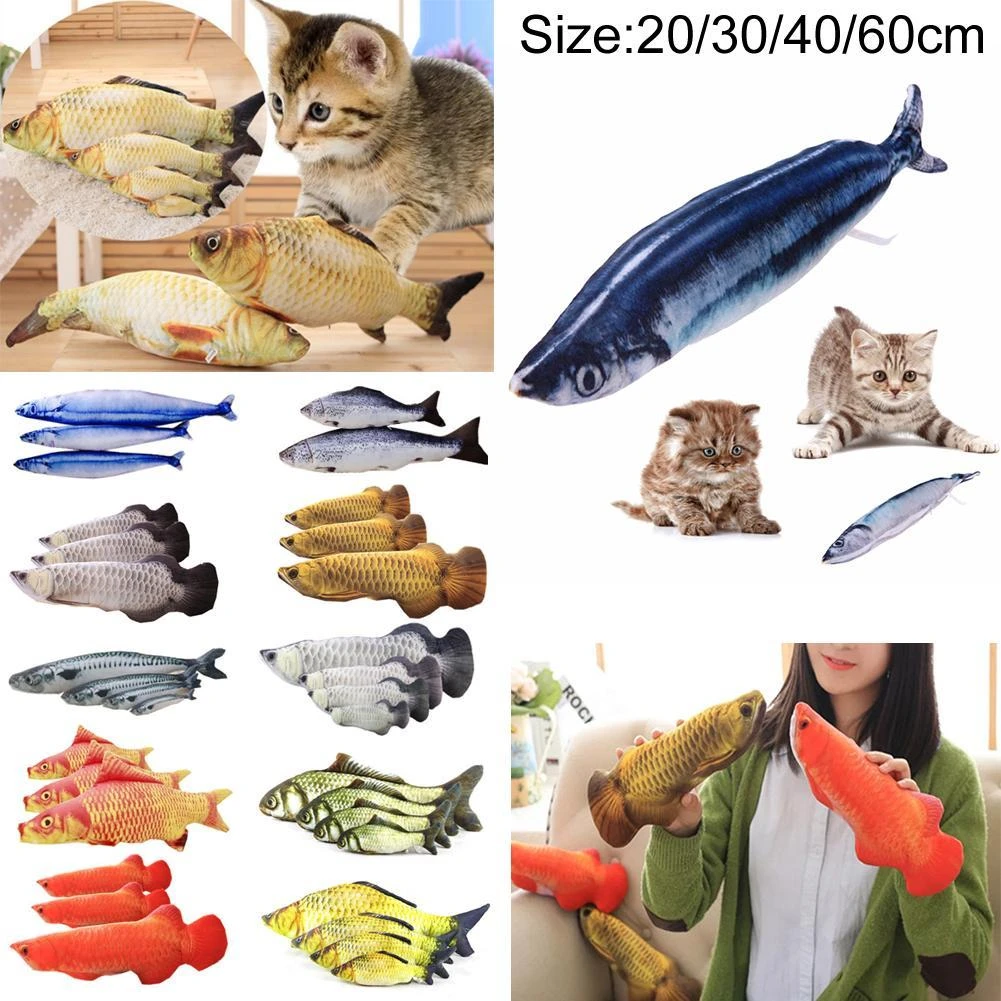 stuffed fish dog toy