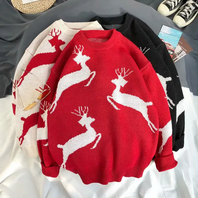 

Couple Clothes Autumn And Winter Sweater Men's 2019 New Style Loose-Fit Korean-style Versatile INS Super Fire Christmas Sweater