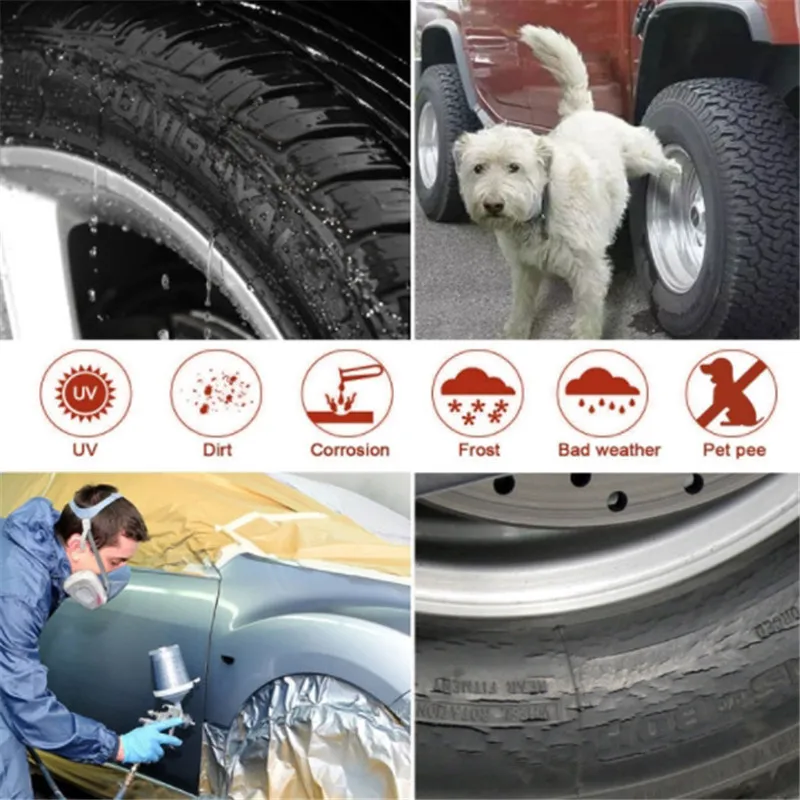 4 個のスペアタイヤカバーケースポリエステル冬と夏の車のタイヤ収納袋自動車タイヤアクセサリー車両ホイールプロテクター