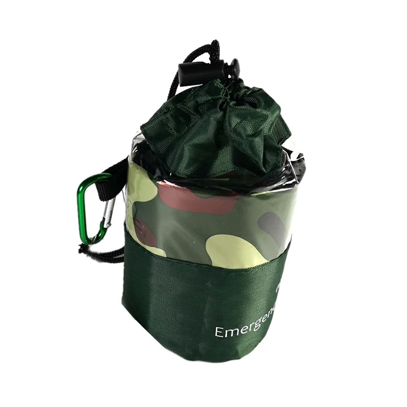 2-Pack аварийное одеяло термальный водонепроницаемый спальный мешок для выживания для походов на природе