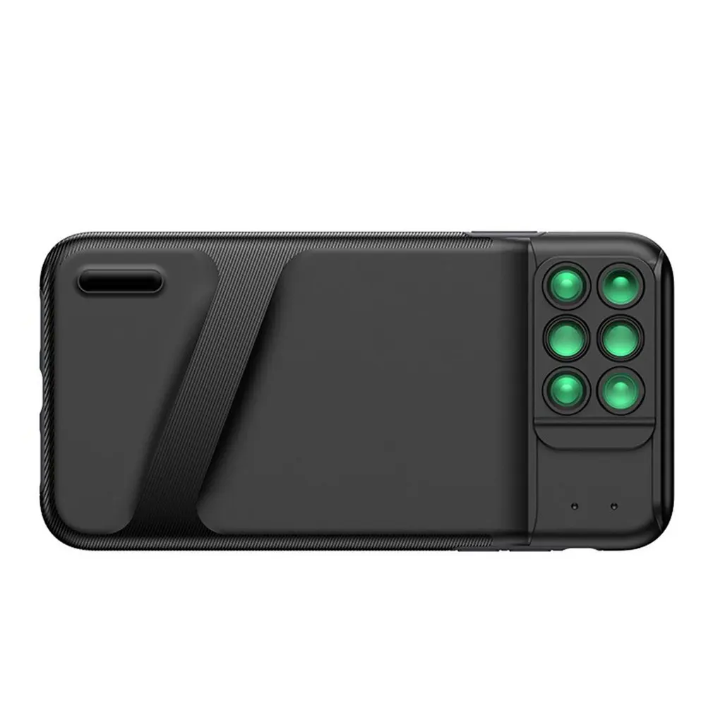 

6 in 1 Phone Lens Cover Case Wide Angle Phone Camera Lens Fisheye Tele Macro Camera Lens for iPhone XR XS XS max