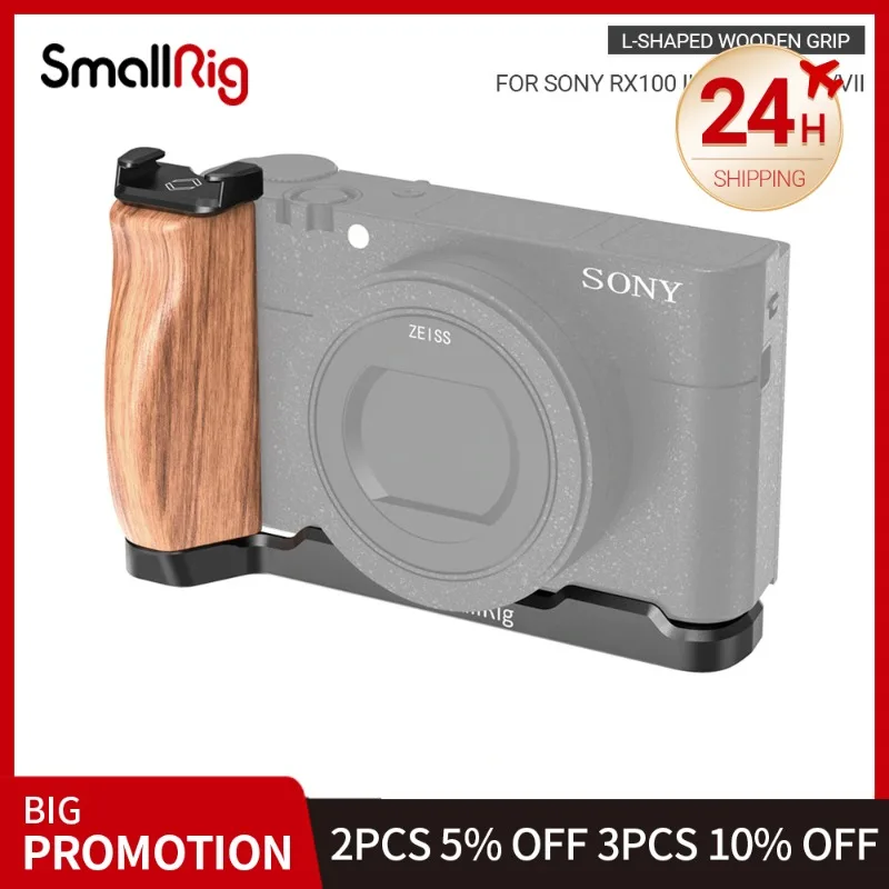 Деревянная рукоятка SmallRig RX100 VII L-образной формы для Sony III/IV/V(VA)/VI/VII с холодным