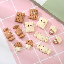 

20Pcs Classics New Hybrid Simulation Candies Biscuit Resin Flatback Cabochon Scrapbook Kawaii Embellishments Accessories