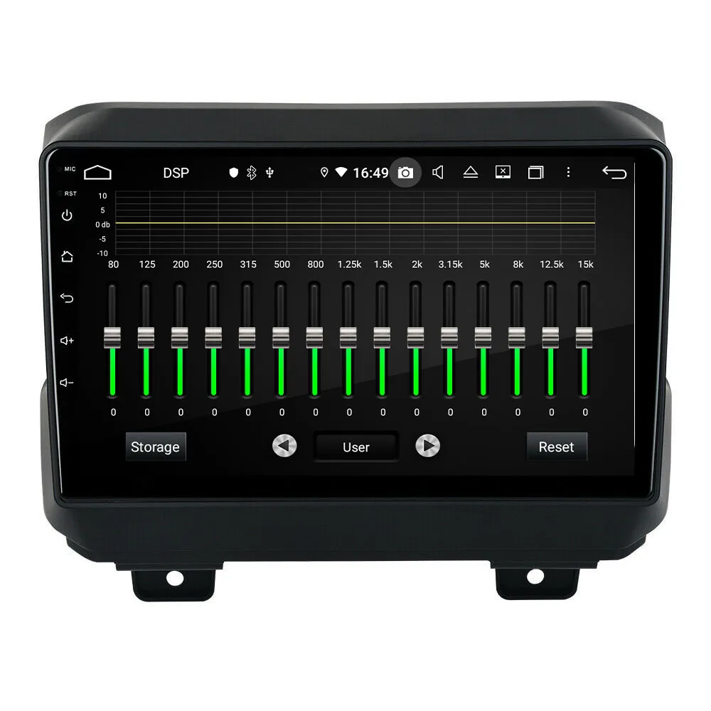 " Android 9,0 автомобильный мультимедийный плеер стерео gps для Jeep Wrangler навигационное головное устройство радио DSP 2.5D+ ips