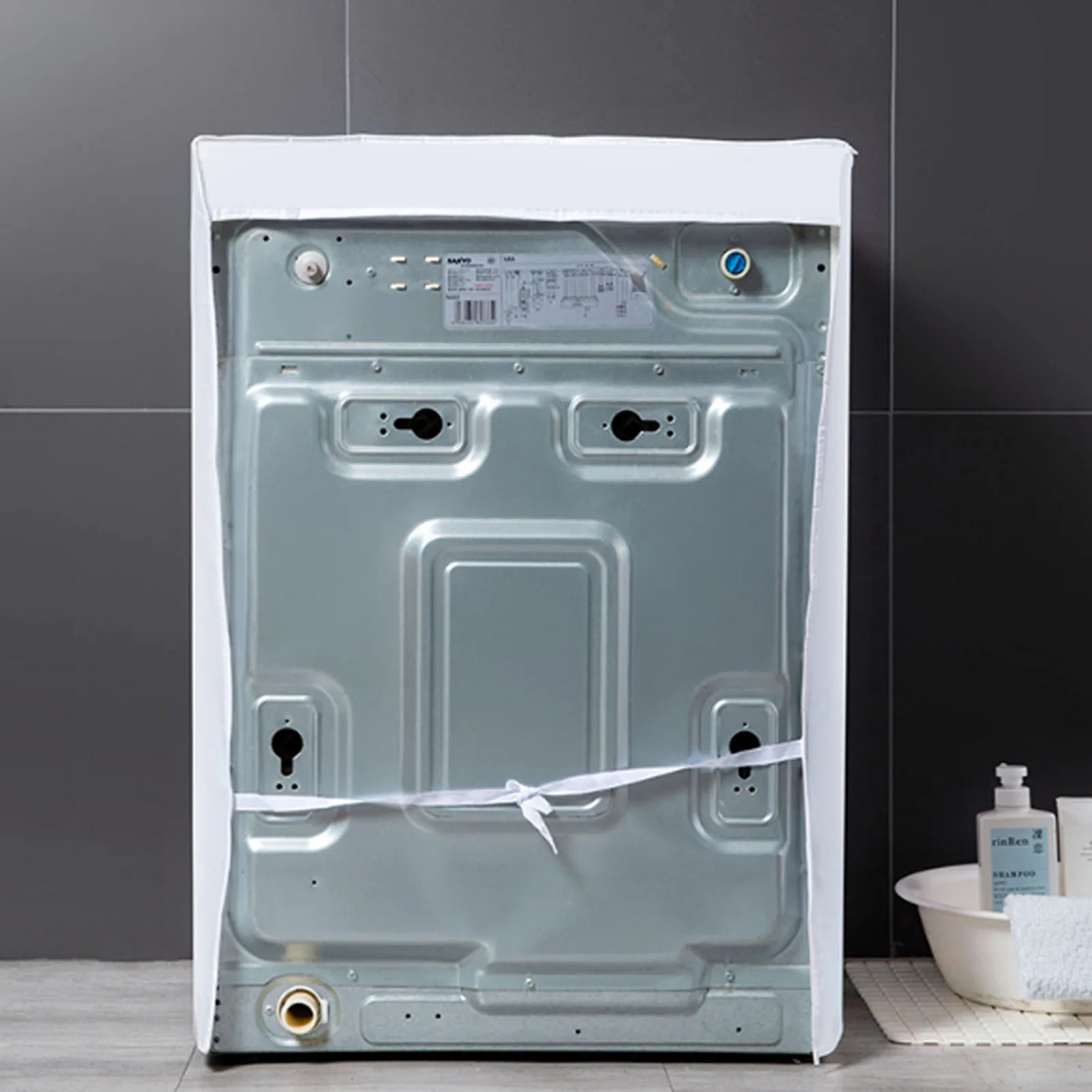 Drum Washing Machine Cover Dust Cover Clean Waterproof Dust Cover Front Loading Washing Machine Cover Household Accessories