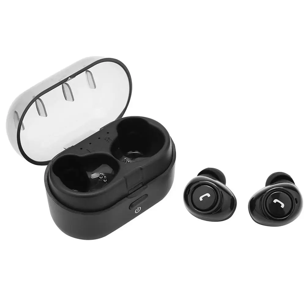 Mini Twins In Ear Real Wireless for Sports Earbuds Bluetooth Stereo Earphone Active noise reduction for sport running
