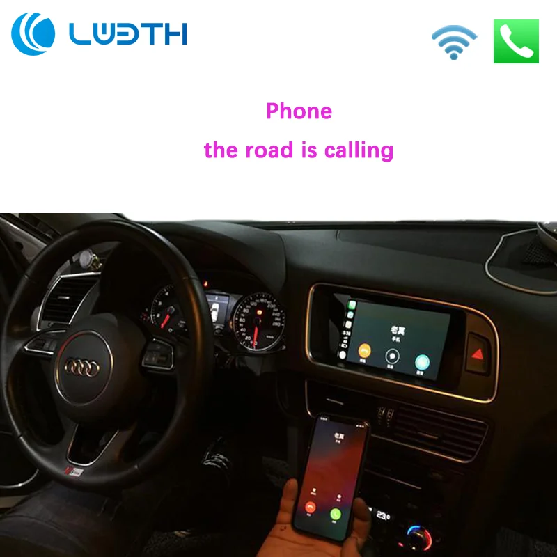 Wi Fi беспроводной Apple Carplay Car play 2010 2016 A4 A5 Q5 MMI 2009 2011 A6 A7 A8 C6 Android Зеркало для Audi с iOS