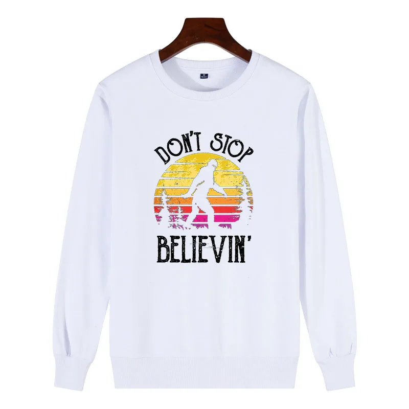 

Streetwear Aesthetic Sweatshirt New 100% Cotton Novelty Women Print Bigfoot Search Team Sasquatch Champion Funny Sweatshirt