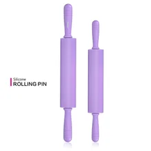 Антипригарные силиконовые булавки с пластиковой ручкой Кондитерские инструменты тесто ролик