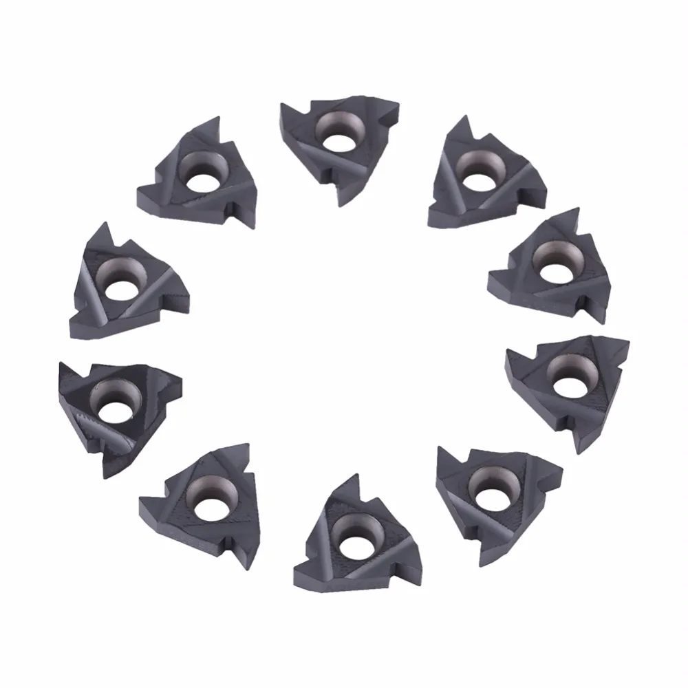10Pcs/set CNC Blade CNC Carbide Tips Inserts Blade Cutter Lathe Turning Tool with Box