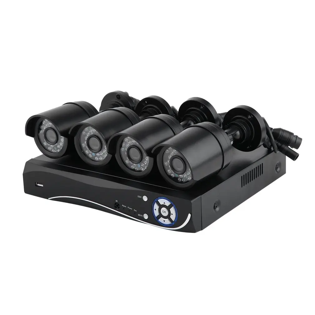 4CH 1080P POE NVR CCTV система 2-мегапиксельная открытая камера ночного видения с функцией обнаружения движения, ip-камера, монитор для видеонаблюдения, комплект