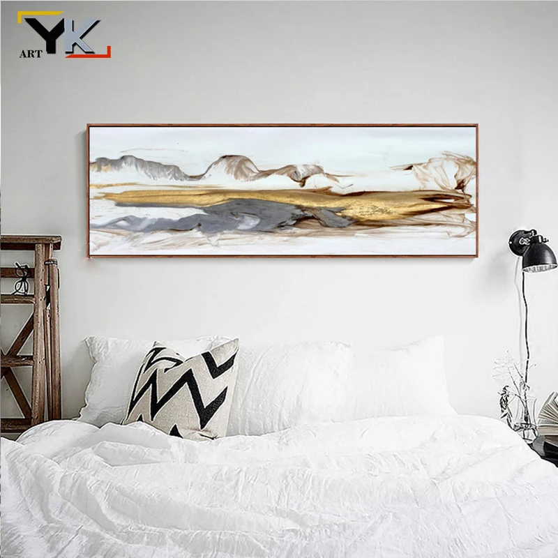 

Modern Abstract Chinese Mountains Oil Painting on Canvas Posters and Prints Cuadros Wall Pictures For Living Room Gift