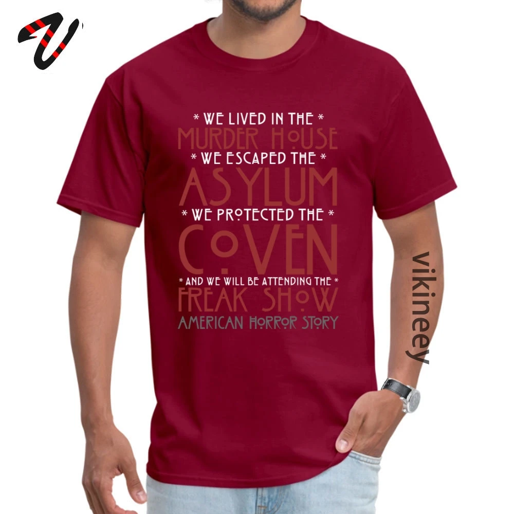 O-Neck AHS_Seasons_ 100% Cotton Men Top T-shirts Unique Short Sleeve Tops T Shirt Slim Fit Casual Tops Tees Free Shipping AHS_Seasons_5239 maroon
