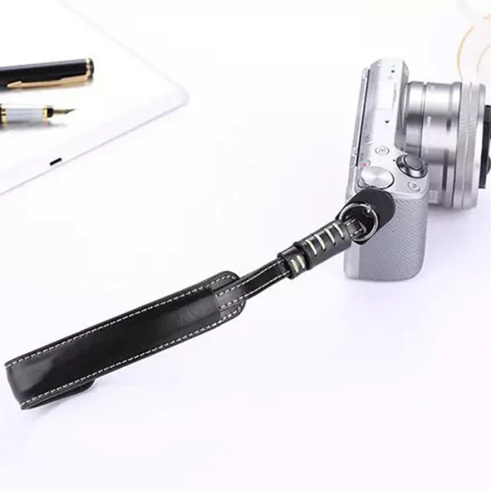 Ремешок на запястье камеры винтажный PU кожаный мягкий прочный для DSLR/SLR камеры AS99