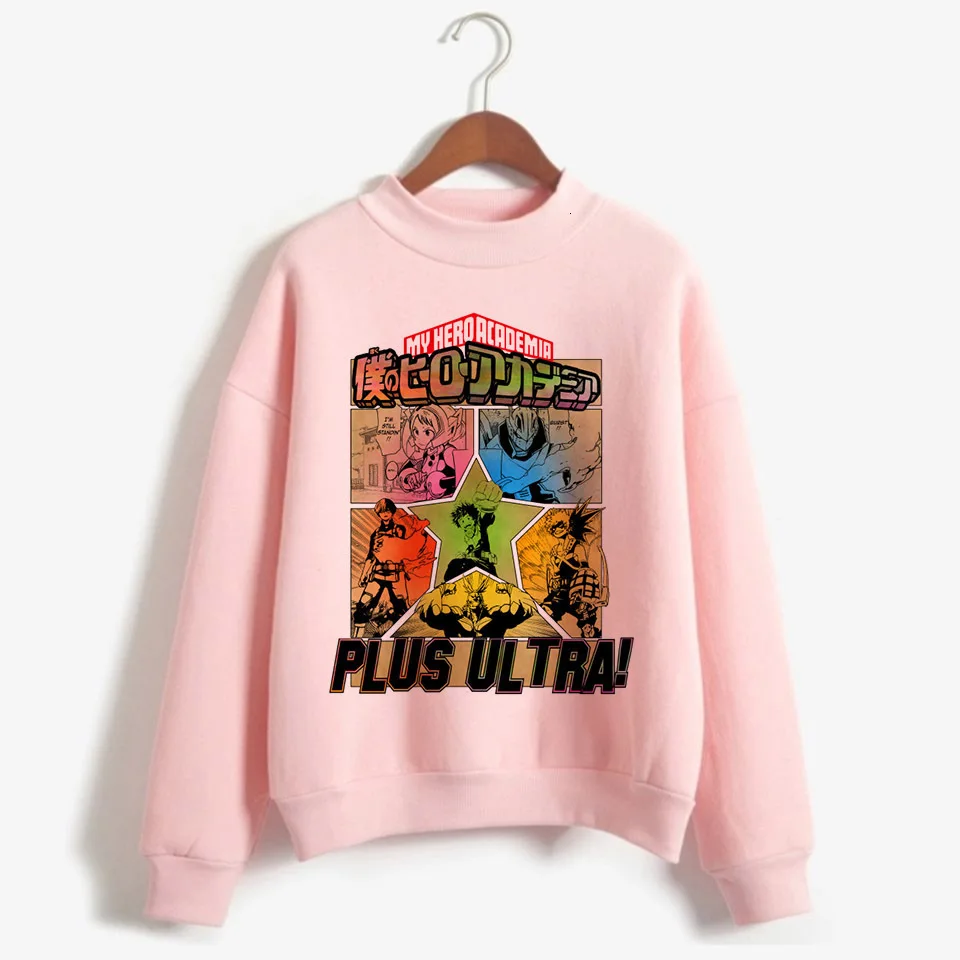Newest My Hero Academia Himiko Toga JK Cosplay Costume Senpai Boku No Hero Academia Pink Hoodies Jacket Costume Tops