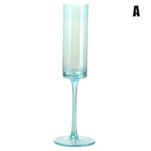 Голубой-синий скос красное вино бокал большой живот шампанское красное вино стеклянная чашка 2019ing
