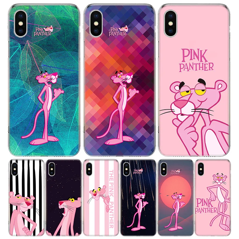 Чехол для телефона с розовой пантерой iPhone 13 12 11 Pro Max 6X8 6S 7 Plus XS XR Mini 5S SE P 6P |