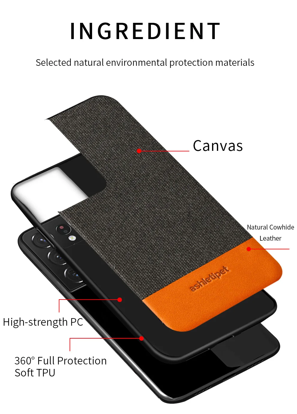 قاب لاکچری کانواس گوشی سامسونگ LANGSIDI 23 He4f40c9603ea4fa29dc4ea5dc8d892f9t