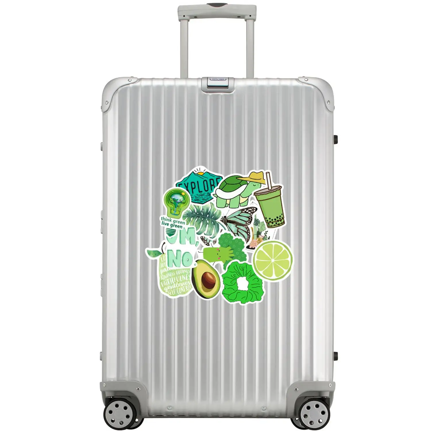 50 зеленый милый Граффити стикер чемодан холодильник Супер водонепроницаемые наклейки
